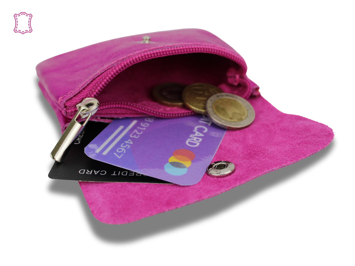 Geldbörse Metallic ECHTES LEDER MINI 👛