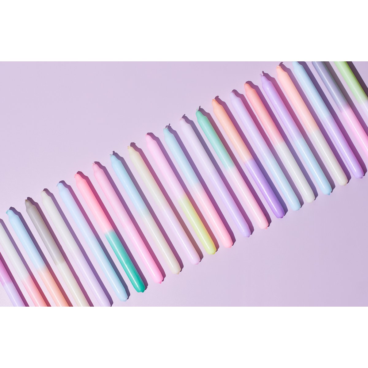 Dip Dye Kerzen Set: Tall Classic Edition