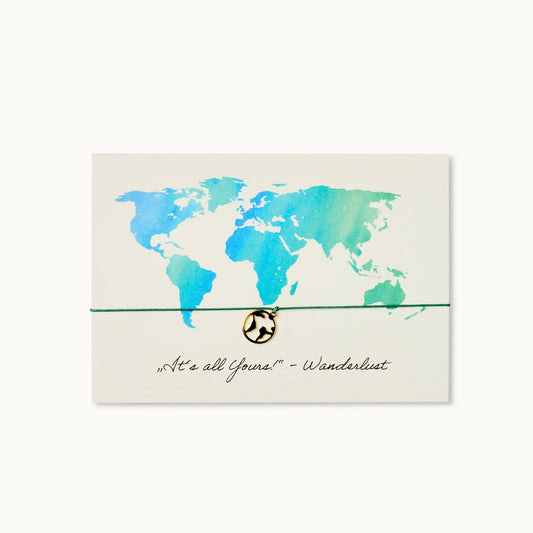 Armband-Karte: "It´s all Yours" - Wanderlust