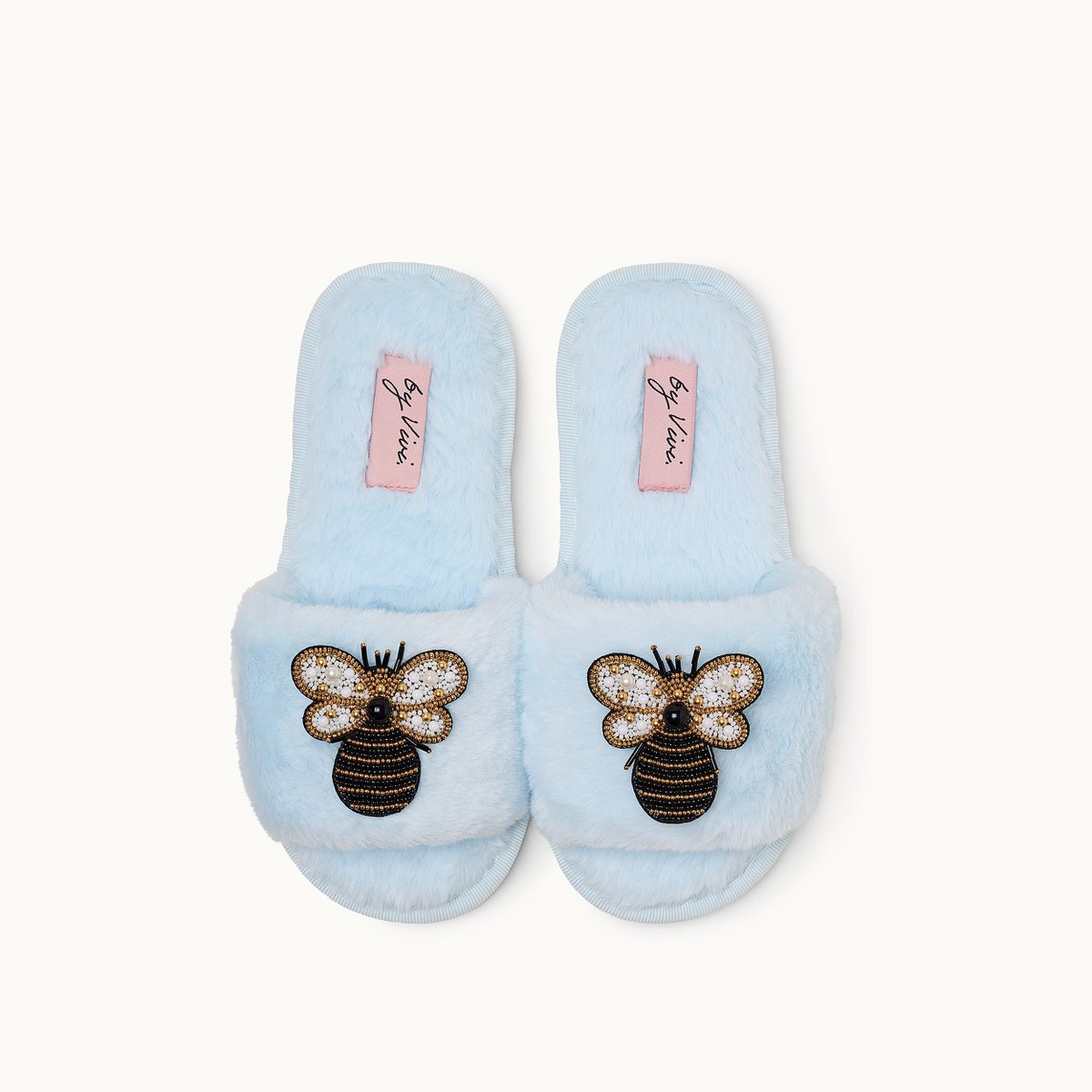 Broschenpaar für Slipper: G Bee