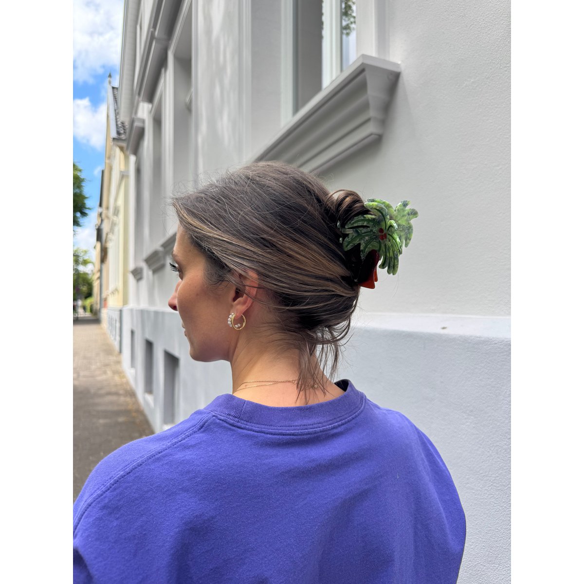 Haarklammer Palme
