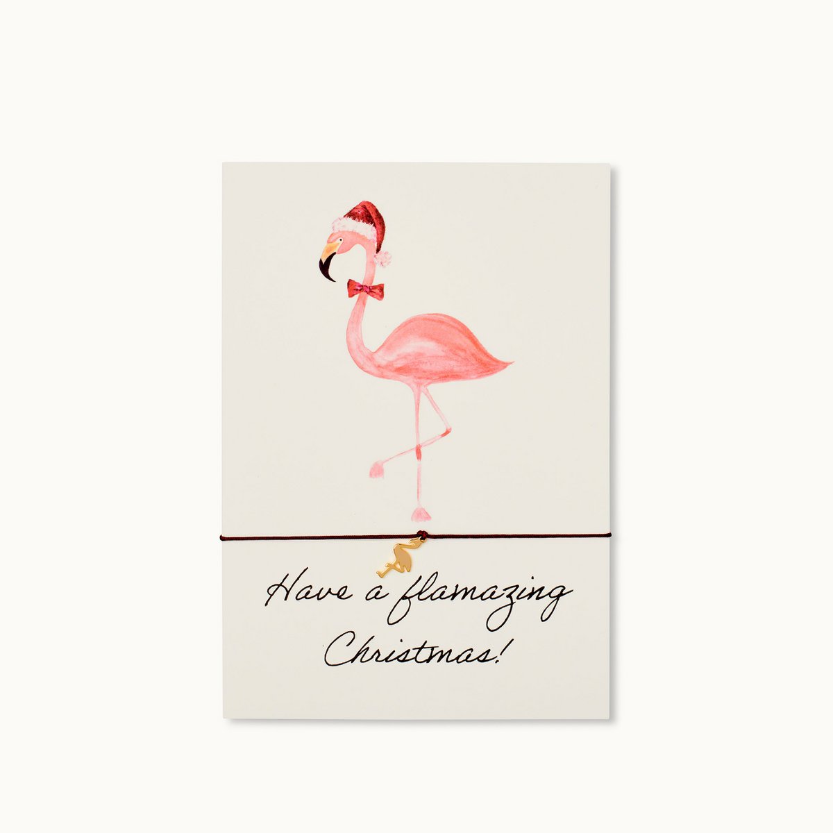 Armband-Karte: Have a flamazing Christmas!