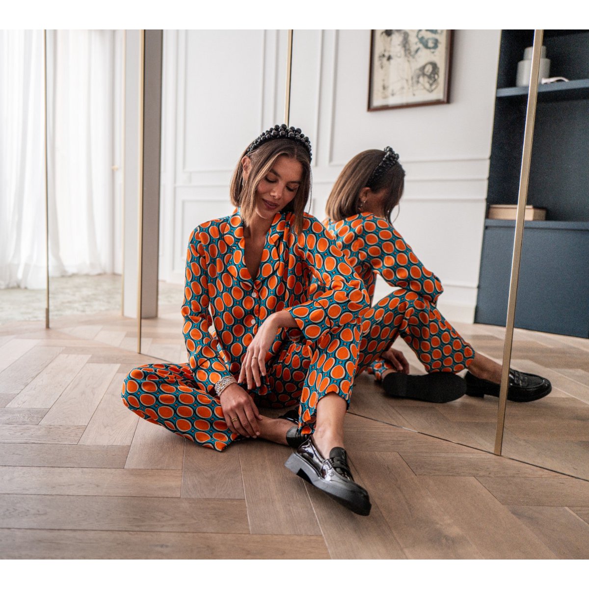 Bluse Loose Cut Dots