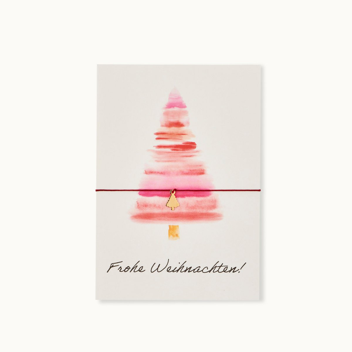 Armband-Karte: Frohe Weihnachten