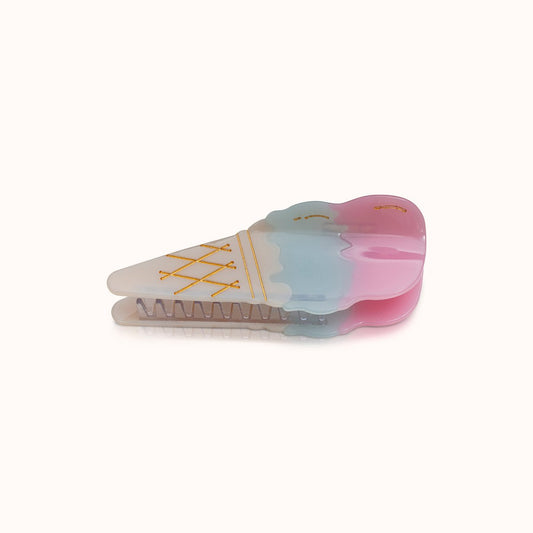 Haarklammer Eis Pastell