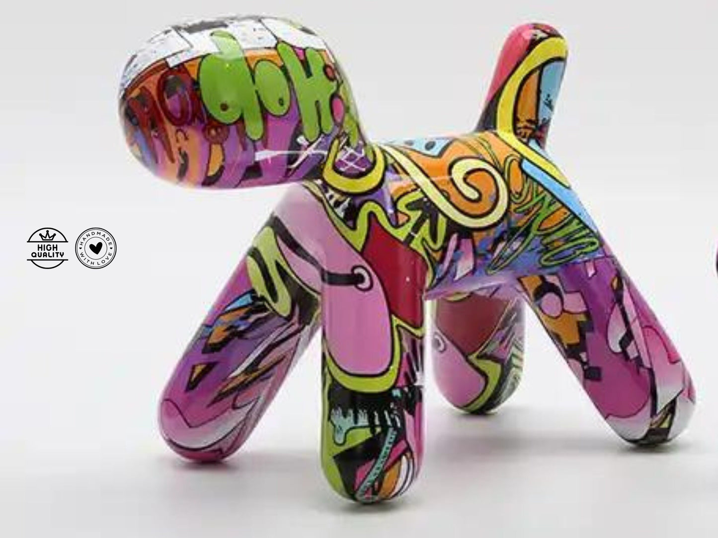 Unique Pop Art sculpture dog made of resin 🎨